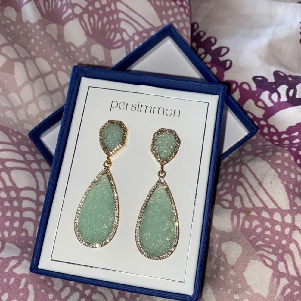 Persimmons turquoise drop earrings (need to go ASAP please)